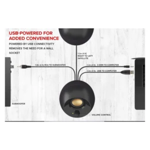 Subwoofer Creative Pebble Plus (51Mf0480Aa000) 16W, Disparo Descendente Y Controladores De Campo Lejano - Imagen 6