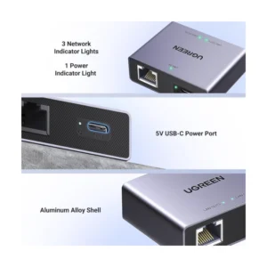 Divisor De Ethernet Rj45 De 1 A 2 Salidas Ugreen Nw301 (45311) 1000 Mbs, 2 Dispositivos Simultaneamente En Red, Para Pc, Portatil, Ps5, Xbox, Tv - Imagen 6