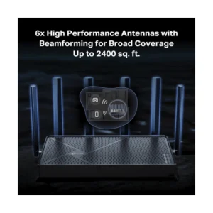 Router Inalambrico Tp-Link Be6500 (Archer Be400) Wi-Fi 7, 2.4Ghz/688Mbps, 5Ghz/5764Mbps, Antena X6, X1 Lan + X1 Wan 2.5 Gbps, X3 Lan 1 Gbps + X1 Usb - Imagen 7