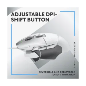 Mouse Logitech G502 X (910-006144) Gaming, Blanco, 25600 Dpi, 89G, Led-Rgb - Imagen 8