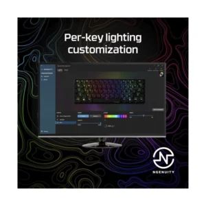 Teclado Hyperx Alloy Origins 60 (4P5N4Aa#Aba) Gaming, Negro, Mecanico, Switch Rojo Lineal, Cubiertas De Pbt Doble Capa De Las Teclas, Led-Rgb - Imagen 8