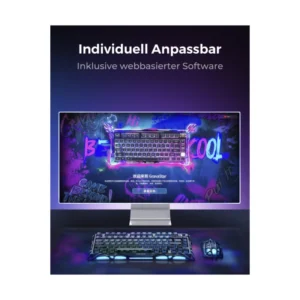Teclado Gravastar Mercury V75 He 75% (Gs V75_blk) Gaming, Negro, Mecanico, Interruptores Magneticos, 8Khz Disparador Rapido, Semialuminio, Led-Rgb - Imagen 8
