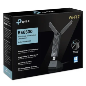 Usb Inalambrico Tp-Link Be6500 (Archer Tbe400Uh) Wi-Fi 7, Tri-Banda, 6 Ghz+ 2882 Mbps, 5 Ghz + 688 Mbps, 2.4 Ghz, Mlo, Mu-Mimo, Seguridad Wpa3 - Imagen 8