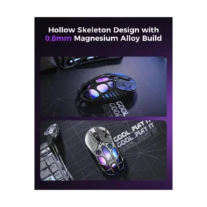 Mouse Inalambrico Gravastar Mercury X Pro (Gs Xpro-Blk) Negro, 32000 Dpi, Dongle De 8 K, Sensor Paw 3950, Sondeo De 8,000 Hz, 5 Botones Programables - Imagen 8