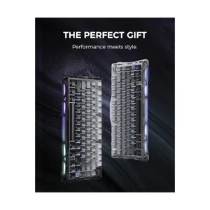 Teclado Inalambrico Gravastar Mercury K1 75% (Gs K1-Gblk) Negro, Mecanico, Switch Lineales, Diseño De Exoesqueleto De Aluminio, Rgb - Imagen 8