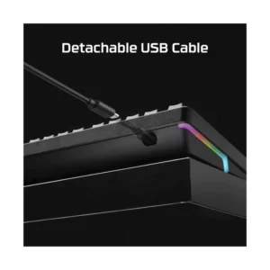 Teclado Hyperx Alloy Rise (7G7A3Aa#Abm) Gaming, Negro, Mecanico, Switch Rojo Lineal, Sensor De Luz Ambiental, Boton Giratorio Para El Volumen, Led-Rgb - Imagen 9