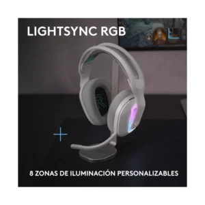 Auricular Inalambrico Logitech G522 Lightspeed (981-001549) Blanco, Microfono De Ancho De Banda Completo Y Audio Sincronizado Avanzado, Bluetooth, Rgb - Imagen 2