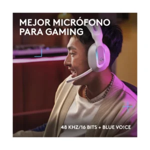 Auricular Inalambrico Logitech G522 Lightspeed (981-001549) Blanco, Microfono De Ancho De Banda Completo Y Audio Sincronizado Avanzado, Bluetooth, Rgb - Imagen 3