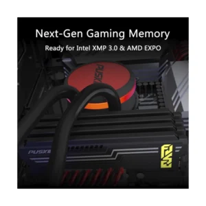 Memoria Ram Puskill Fuse Ddr5 16Gb/6000 (Psk-D5D30M6000B-16G) Negro, Cl30, 1.4V, Xmp - Imagen 3