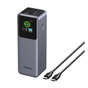 Power Bank Ugreen Pb722 (35525B) Negro, Pantalla Tft Inteligente, Carga Rapida De 200W, Pd 3.1, 25000Mah