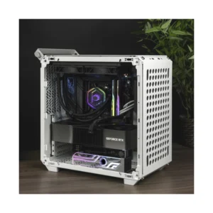 Soporte Para Tarjeta Grafica Cooler Master Atlas Argb (Mca-U000R-Agsbtg-00) Soporte De Imanes De Aluminio, Vidrio Templado Argb, Doble Eje Vertical - Imagen 10