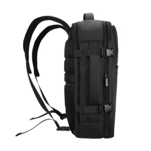 Mochila Para Laptop Teros Travel (Te-Acs9025) Negro, Cremallera Expandible, 4 Clips De Seguridad, Hasta 15.6" - Imagen 3