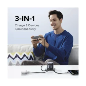 Cargador De Pared Ugreen Nexode Pro X614 (65821) X1 Usb-C, X1 Usb-A, 45W Carga Rapida, Gan, Con Cable Retractil - Imagen 3