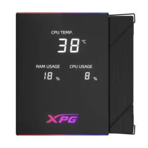 Disipador De Procesador Xpg Maestro Plus 62Da (Maestroplus62Da-Bkcww) 1156/1851-Am3/Am4/Am5, Negro, Pantalla Digital, 6 Tubos De Calor - Imagen 3
