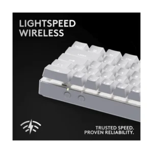 Teclado Inalambrico Logitech G Pro X 60 Lightspeed 60% (920-011921) Gaming, Blanco, Mecanico, Switch Gx Tactiles Opticos, Bluetooth, Led-Rgb - Imagen 4