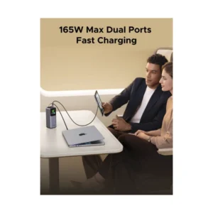 Power Bank Ugreen Pb726 (55987B) Nexode, Cable Retractil Integrado, Pantalla Inteligente Tft, Carga Rapida De 165 W, 20000Mah - Imagen 5