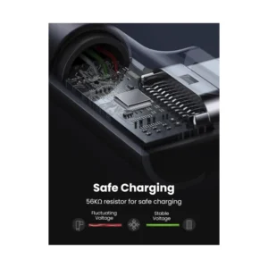 Cable De Carga & Datos Usb A Usb-C Ugreen Us284 (50941) Trenzado, Angulo 90 Grados Tipo C, 1 Metro - Imagen 5