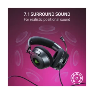 Auricular Razer Kraken V4 X (Rz04-05180100-R3U1) Negro, Controladores De 40 Mm, Microfono Cardioide, Almohadillas De Espuma Viscoelastica, Chroma Rgb - Imagen 5