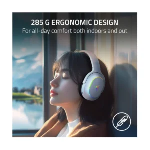 Auricular Inalambrico Razer Barracuda X Chroma (Rz04-05220200-R3U1) Blanco, Ligeros, Controladores De 40Mm, Microfono Cardioide, 70 Horas, Bluetooth - Imagen 5