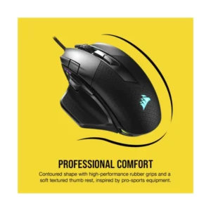 Mouse Corsair Nightsword Rgb (Ch-9306011-Na) Gaming, Negro, 18000 Dpi, 10 Botones Programables, Sistema De Peso, Icue, Led-Rgb - Imagen 6