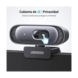 Camara Web Ugreen Cm778 (35626) Fhd, 2K 30 Fps, Negro, Dos Microfonos Incorporados, Cancelacion De Ruido, Rotacion 360, Soporta Streaming Youtube - Imagen 6