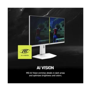 Monitor Gaming Msi 27" (Mag 274Qrfw X32) Blanco, Fast Ips, Wqhd 2K, 2560 X 1440, 2 Hdmi/Dp, 0.5Ms, 320Hz, Sincronizacion Adaptativa, Ai Vision - Imagen 8