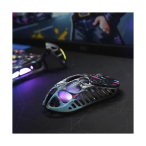 Mouse Inalambrico Gravastar Mercury X Pro (Gs X Pro_cg_blk) Grafiti Neon, 32000 Dpi, 8 Khz, Ultraligero, 49 G, Triple Modo, Rendimiento Profesional - Imagen 7