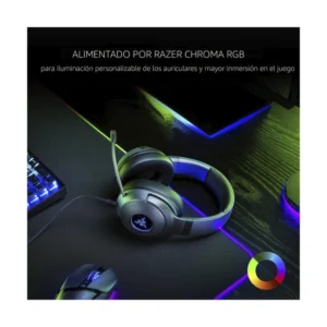 Auricular Razer Kraken V3 X (Rz04-03750300-R3U1) Gaming, Negro, Construccion Ligera, Microfono Cardioide Hyperclear, Sonido 7.1, Triforce 1.575, Rgb - Imagen 7