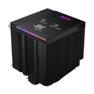 Disipador De Procesador Xpg Maestro Plus 62Da (Maestroplus62Da-Bkcww) 1156/1851-Am3/Am4/Am5, Negro, Pantalla Digital, 6 Tubos De Calor - Imagen 7