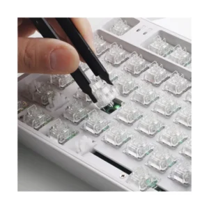 Kit Switches Redragon Panda Crystal (A113 Hp2) 38 Pcs, Interruptores Tactiles Lubricados Transparentes Para Teclado Diy, 3Pin 60Gf Rgb Mx, Extractor - Imagen 8