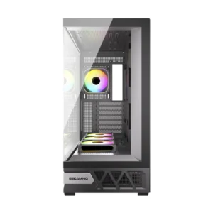 Case Esgaming (Enkido-B) Sin Fuente, Negro, Atx, 2 Panel Vidrio, X7 Fan, Led-Argb - Imagen 3