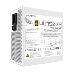 Fuente De Poder Gigabyte (Gp-Ud750Gm Pg5 Ice) Blanco, 750W, Gold, Pcie5.1 Ready, Modular - Imagen 6