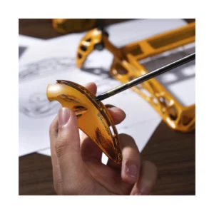 Teclado Inalambrico Gravastar Mercury K1 Pro 75% (Gs K1 Pro_ylw) Batle Worn Amarillo, Mecanico, Switch Lineales, Aleacion De Aluminio, Led-Rgb - Imagen 3