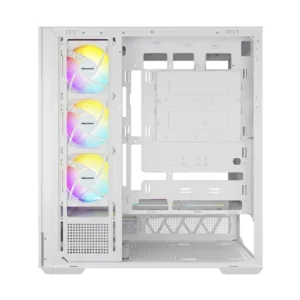 Case Esgaming (Enkido-W) Sin Fuente, Blanco, Atx, 2 Panel Vidrio, X7 Fan, Led-Argb - Imagen 4