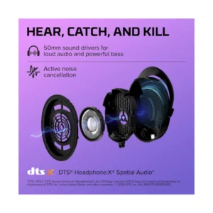 Auricular Inalambrico Hyperx Cloud Stinger 2 (676A2Aa) Negro, Microfono Giratorio Para Silenciar Con Cancelacion De Ruido, Hasta 20 Horas, Dtsx - Imagen 3