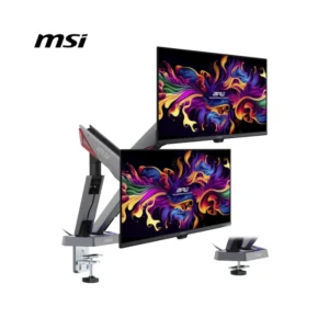 Brazo Soporte Para 2 Monitores Msi (Mpg Mt161Dr) Rack Base, Para 17" A 38", De 2Kg Hasta 16Kg, Montaje Ajustable Con Resorte - Imagen 4