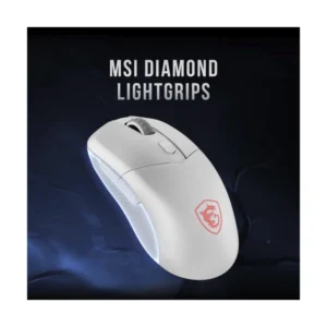 Mouse Inalambrico Msi (Versa 300 W White) Gaming, Blanco, 8000 Dpi, Interruptor Kailh De 30M+ Clics, Luz Rgb - Imagen 4