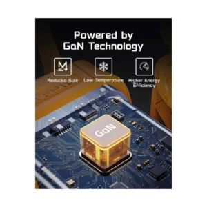 Cargador De Pared 2 Usb-C + Usb Gravastar Alpha 65 (A65_ylw) Amarillo, Robot Gan, 65W, Carga Rapida, Compacto Plegable - Imagen 4