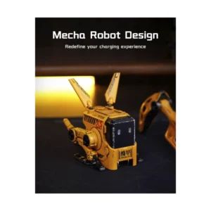 Cargador De Pared 2 Usb-C + Usb Gravastar Alpha 65 (A65_ylw) Amarillo, Robot Gan, 65W, Carga Rapida, Compacto Plegable - Imagen 5