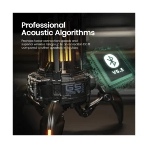 Parlante Portatil Gravastar Supernova (G5_blk) Robotico, 25W, Negro, Emparejamiento Tws, Lampara De Mesa Led, Bluetooth, 9H De Reproduccion - Imagen 5