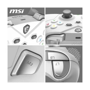 Mando Inalambrico Msi (Force Gc300 W White) Blanco, Doble Vibracionn, Bluetooth, Para Pc/Android - Imagen 6