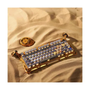 Teclado Inalambrico Gravastar Mercury K1 Pro 75% (Gs K1 Pro_ylw) Batle Worn Amarillo, Mecanico, Switch Lineales, Aleacion De Aluminio, Led-Rgb - Imagen 6