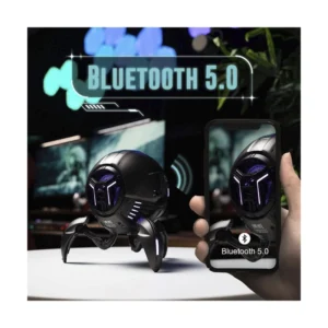 Parlante Portatil Gravastar Mars Pro (G1 Pro_blk_v2) Robotico, 20W, Negro Mate, Sonido Estereo, Graves Profundos, Bluetooth, 15H De Reproduccion, Rgb - Imagen 6