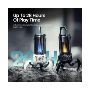 Parlante Portatil Gravastar Supernova (G5_blk) Robotico, 25W, Negro, Emparejamiento Tws, Lampara De Mesa Led, Bluetooth, 9H De Reproduccion - Imagen 6