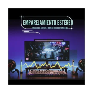 Parlante Portatil Gravastar Mars Pro (G1 Pro_blk_v2) Robotico, 20W, Negro Mate, Sonido Estereo, Graves Profundos, Bluetooth, 15H De Reproduccion, Rgb - Imagen 7