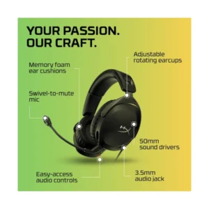 Auricular Hyperx Cloud Stinger 2 (519T1Aa) Negro, Ligeros, Con Microfono Giratorio Para Silenciar, Sonido Dts Spatial Audio - Imagen 7