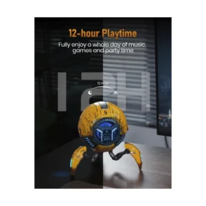 Parlante Portatil Gravastar Mars Pro (G1 Pro_ylw_v2) Robotico, 20W, Amarillo, Sonido Estereo, Graves Profundos, Bluetooth, 15H De Reproduccion, Rgb - Imagen 8