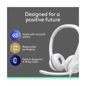 Auricular Logitech H390 (981-001285) Blanco, Microfono Con Cancelacion De Ruido, Conexion Usb - Imagen 8