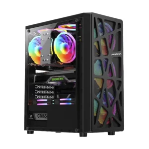 Case Fpmax (Cortex-B) Sin Fuente, Negro, Atx, 1 Panel Acrilico, X4 Fan, Led Rainbow - Imagen 1