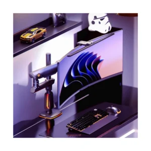 Brazo Soporte Para Monitor North Bayou V8 (1118751094) Gaming, Lake Blue, Rack Base, Para 32" A 60", De 2Kg Hasta 20Kg, Altura Ajustable, Luz Rgb - Imagen 10